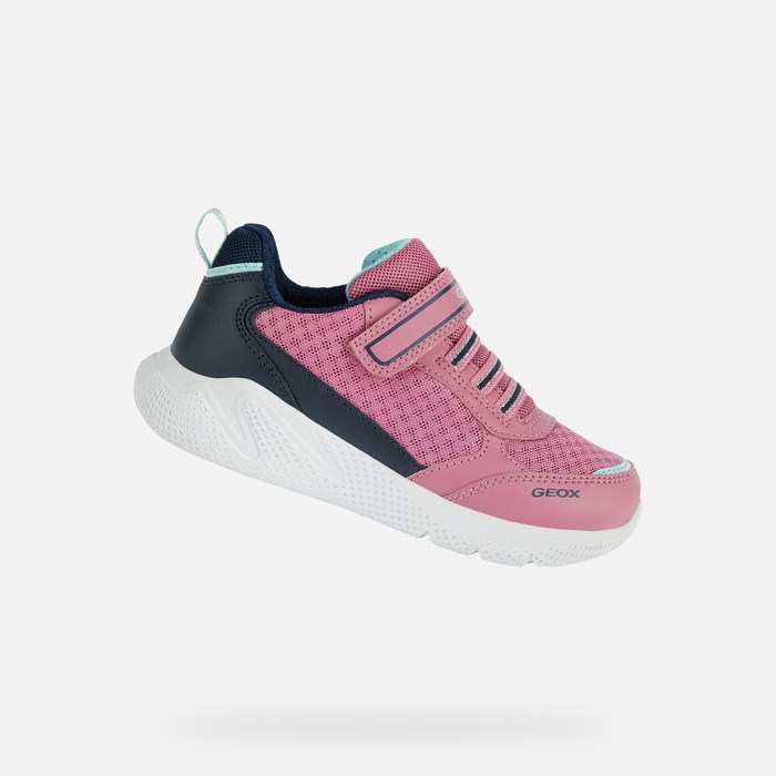 Tenisky Geox Sprintye Dievcenske Fuchsie Námornícka Modrá | 09726-QVRO