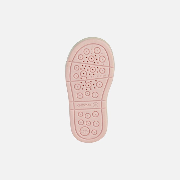 Tenisky Geox Trottola Pre Babatka Tmavo Siva Tmavo Ruzove | 75639-FRXI