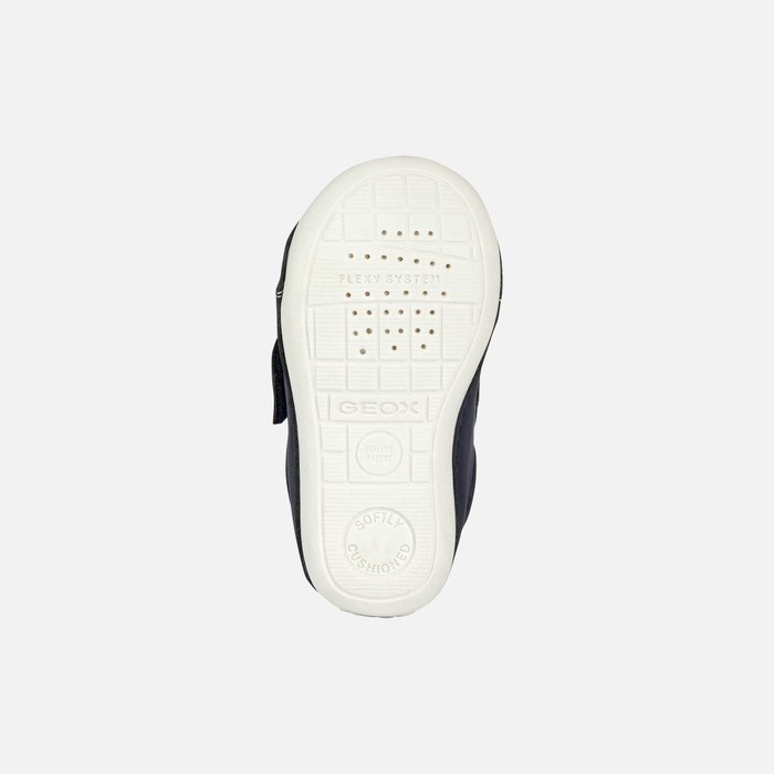 Tenisky Geox Tutim Pre Babatka Námornícka Modrá Biele | 98316-JLCM