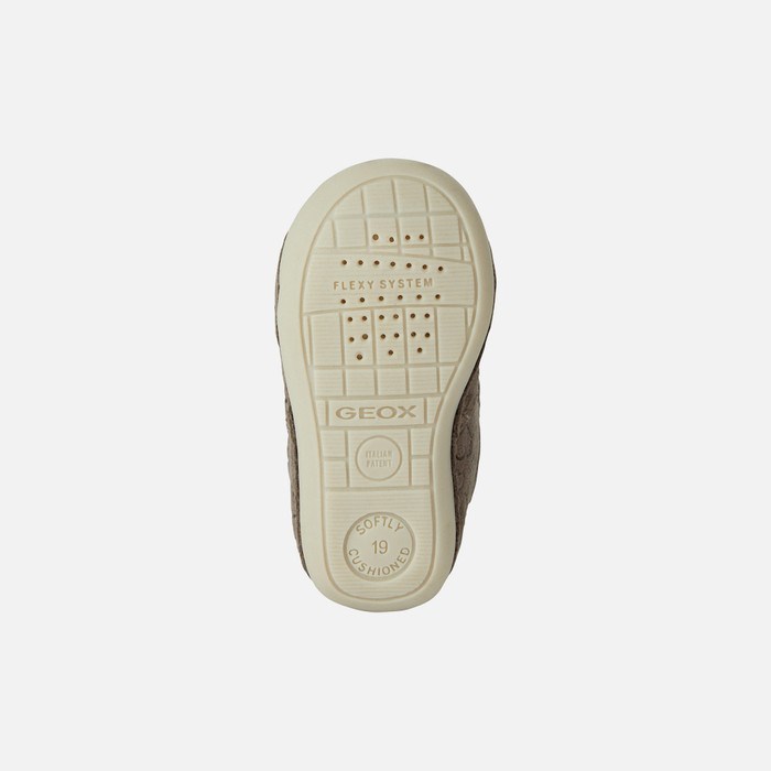 Tenisky Geox Tutim Pre Babatka Siva Tmavo Ruzove | 96378-WRIQ