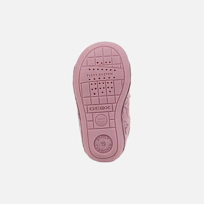 Tenisky Geox Tutim Pre Babatka Tmavo Ruzove Strieborne | 42058-FISA