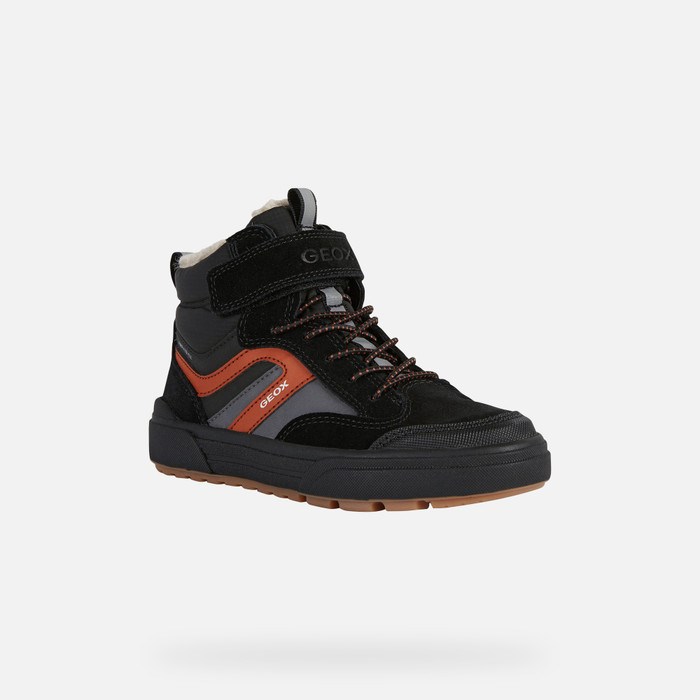 Tenisky Geox Weemble Abx Chlapcenske Čierne | 60581-GPYR