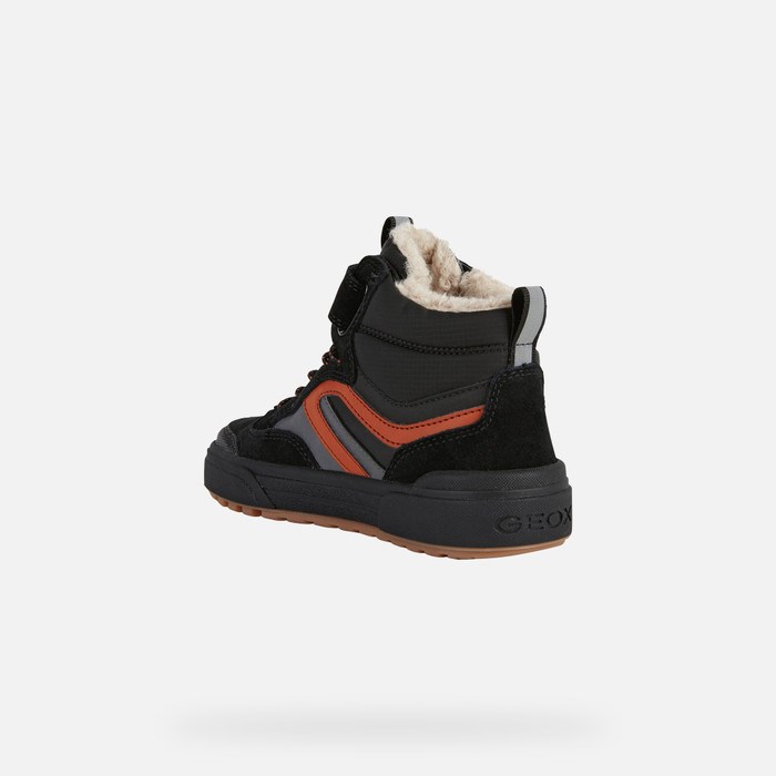 Tenisky Geox Weemble Abx Chlapcenske Čierne | 60581-GPYR