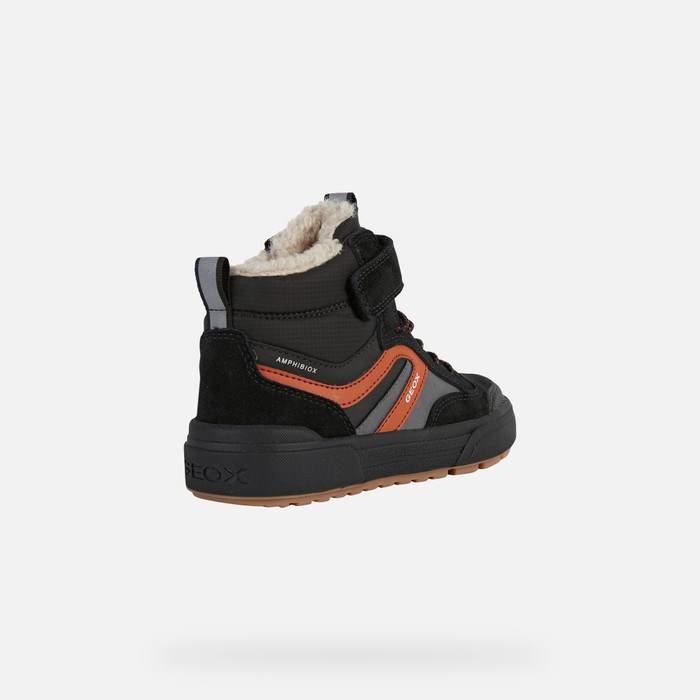 Tenisky Geox Weemble Abx Chlapcenske Čierne | 60581-GPYR